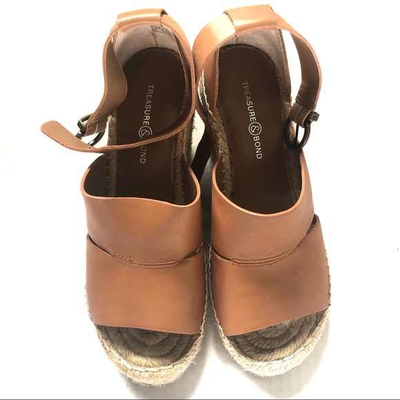 Sannibel Espadrille Platform Wedge Sandal Tan 5.5 - Picture 10 of 16